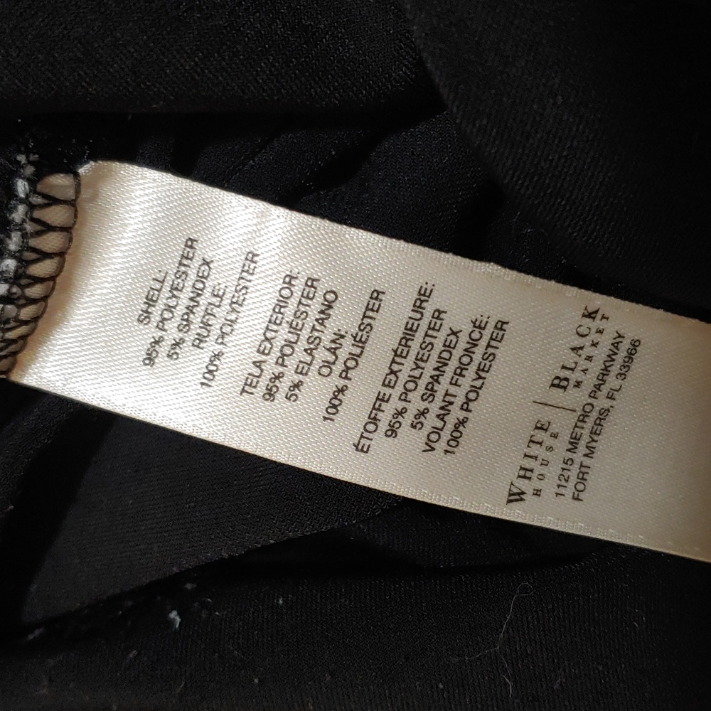 White House Black Market Sheer Tiered Front Dress S - Picture 10 of 14